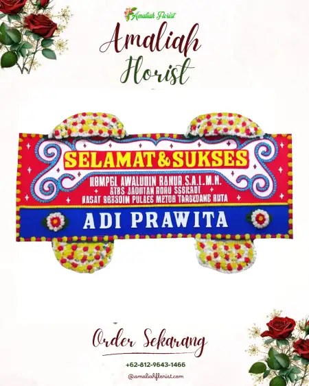 Papan Bunga Ucapan Selamat Aimando Padaido